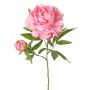 Konstgjord pion WARDUAN, Eco Collection, rosa, 65cm, Ø15cm