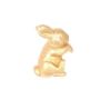 Dekorationsfigur kanin DROOPY av plast, guld, 6x3,5x5cm