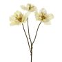 Konstgjord gren julros FLOMKE, metallic-kräm, 55cm