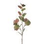 Konstgjord gren Eukalyptus KALHEN, grön-lila, 75cm