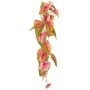 Konstgjord anthurium MANFYR, på pinne, hängande, rosa-grön, 90cm