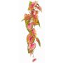 Konstgjord anthurium MANFYR, på pinne, hängande, rosa-grön, 90cm