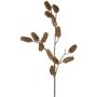 Dekorativ grangren LONGIH med kottar, brun-vit, 75cm