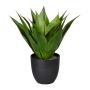 Konstgjord suckulent drakträd-agave MASTIA i dekorativ kruka, grön, 35cm