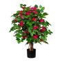 Konstträd Bougainvillea WINDEF med blommor, naturstam, crossdoor, cerise, 100cm