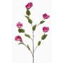 Dekorativ hibiskusgren KILFON med blommor, lila, 115cm