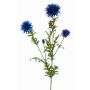 Dekorativ kvist med blåklint BROLIX, blå, 100cm, Ø6-12cm