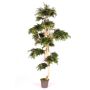 Dekorationsträd japansk lönn AFANAS, naturstam, grön-röd, 250cm - Tillverkad i Italien