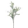 Dekorativ kvist silver-greiskraut KRANVE med blommor, grågrön, 60cm