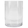 Cylindrisk glasvas SANSA OCEAN, återvunnen, klar, 20cm, Ø15cm