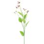 Textilgren med penséer YENIA, rosa-cerise-krämfärgad, 60cm