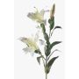 Textilblomma lilja KIRSTEN, vit, 85cm, Ø15cm