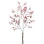 Konstgjord enbärsgren BLANTOR, bär, kottar, frusen, vit, 80cm