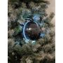 LED-julgranskula LUVELIA, 5 st, glänsande svart, Ø8cm