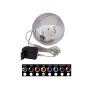 LED-julgranskula LUVELIA, glänsande guld, Ø15cm