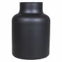 Bordvas i glas SIARA, mat svart, 20cm, Ø15cm