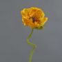 Konstgjord blomma vallmo ANKANG, orange-gul, 70cm, Ø9,5cm