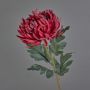 Konstblomma krysantemum LINGYUN, mörkröd, 65cm, Ø16cm