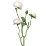Konstblommor, ranunkelkvist JIXIANG, vit-rosa, 50cm