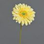 Konstgjord gerberablomma QIUDONG, gul, 50cm, Ø12cm