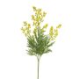 Konstgjord kvist mimosa RUJUN med blommor, gul, 70cm