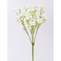 Konstgjord gypsophila-buske CECILIA, vit stödpinne, 30cm, Ø1cm