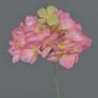Dekorationsblomma hortensia FUHUA, rosa-grön, 23cm, Ø14cm