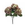 Konstgjord hortensia LINJIA på stjälk, brun-grön, 45cm