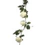 Konstblommor, rosgirland KAILIN, vit, 145cm