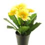 Konstblomma Gerbera XIAOOU i dekorativ kruka, gul, 25cm