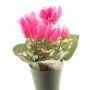 Konstgjord blomma, alpenviol XIAOGUO i dekorativ kruka, rosa, 25cm