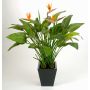 Konstgjord strelitzia SANURA, orange-violett, 130cm, 18x25cm