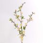 Konstgjord körsbärsblomgren KATHRIN med blommor, vit, 65cm