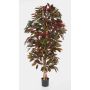Konstgjord Croton CARA, naturliga stammar, grön-röd, 180cm