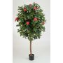 Konstgjord Camellia Japonica RIKA, äkta stam, blommor, cerise, 170cm