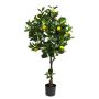 Dekorationsträd citronträd LUNING, konstgjord stam, frukter, 120cm
