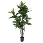 Konstgjord träd Ficus Elastica VICA, konstgjorda stammar, grön, 120cm