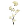 Konstgjord plommongren OUNALI med blommor, vit, 85cm