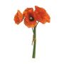 Konstgjorda vallmo i bukett XIONG, orange, 30cm