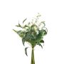 Dekorativ eukalyptus- och ormbunksbukett ZIGU, frukter, grön, 60cm