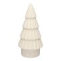 Dekorativ gran LOVRA, terrakotta, vit, 20cm, Ø9,8cm