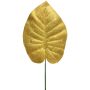 Sammet, Philodendron scandens-blad AOSHEN, gult, 70cm