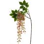 Konstblomma, gren med blåregn LIANMU, rosa, 140cm