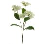 Konstgjord hortensia PINNIAN, vit, 70cm, Ø9-10cm