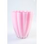 Blomvas i glas BEA, rosa, 17cm, Ø14cm