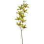 Dekorativ gren med Cymbidium-orkidé YAMEI, grön-cerise, 80cm, Ø8-9cm
