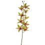 Dekorativ gren med Cymbidium-orkidé YAMEI, rosa-grön, 80cm, Ø8-9cm