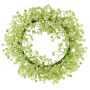 Dekorativ slöjblomskrans NALIAN, krämfärgad, Ø25cm