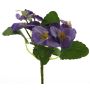 Dekorationsblomma, pensé FANGMU på pinne, lila, 20cm