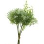 Dekorativ gipskruidbukett WENMAN, blå-vit, 30cm